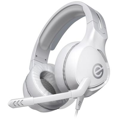 Elecom Gaming-Headset, kabelgebunden, leicht, weich, bequem für lange Ohren, weiß, HS-G01WH