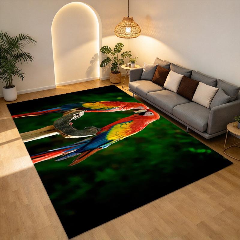 Macaw Love Living Room Nonslip Area Rug Soft Carpet For Bedroom Game Playroom Sofa Office Home Decor Doormat Christmas Gift C9302184