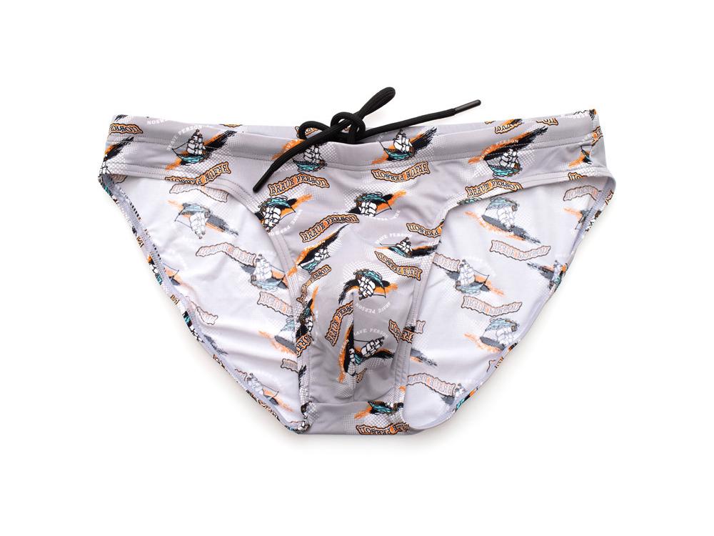 BRAVE PERSON Fearless Captain Men's Triangle Bikini Swim Briefs