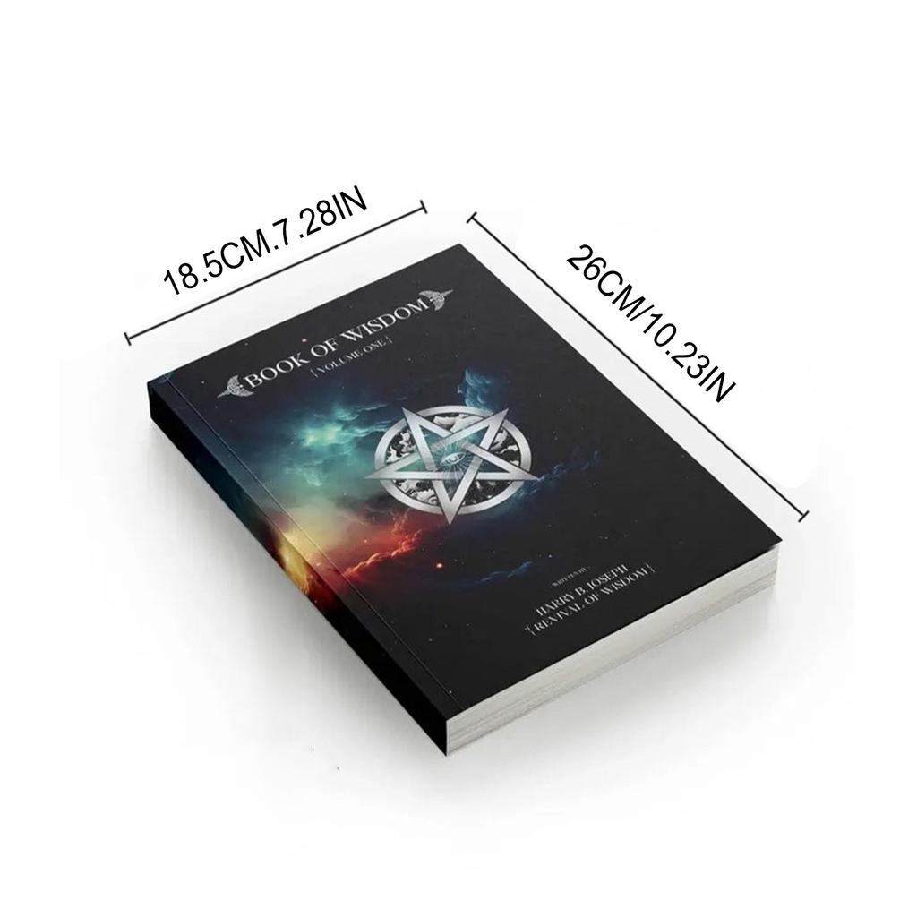 Book Of Wisdom With Colorful Pages Philosophical Life Guidance Notebook For Self Reflection And Meditation