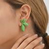 Exaggerated Leaf Drop Floral Earrings for Women, Stainless Steel High Quality Dainty Geometric Stud Earrings,Fashion Jewelry
