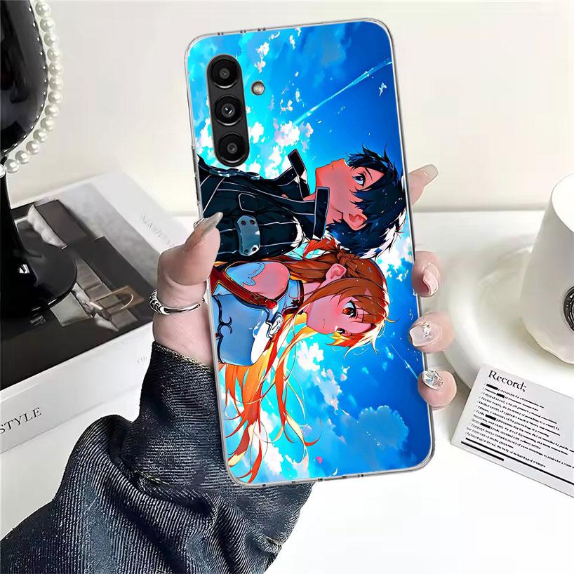 Anime Sword Art Online SAO Phone Case For Samsung Galaxy A13 A14 A15 A16 A17 A53 A54 A55 A56 A57 A33 A34 A35 A36 A37 A23 A24 A25