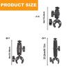 Portable Double Head Mount for Bike Cameras Enabling Flexible Adjustment Shockproof Design and Quick Setups