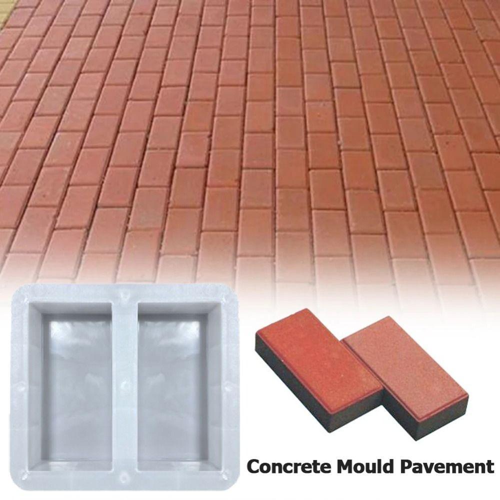 Reusable Paving Cement Mold 20x10cm Cement Brick Mould Concrete Pavement Mold  Garden Paths
