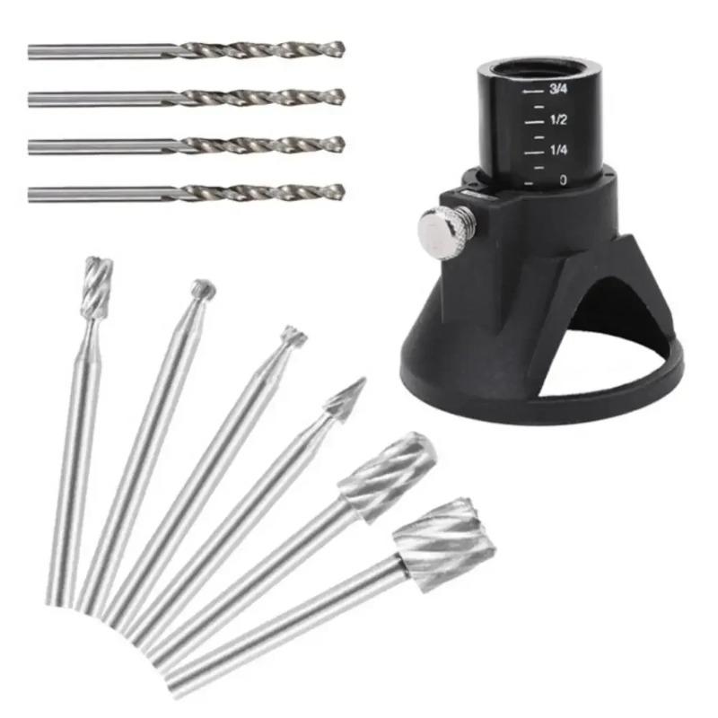 Mini Rotary Tool Positioner Horn Cover Locator Model Fixing Tool Multi‑function Electric Grinder Holder for DIY Craft Cutting