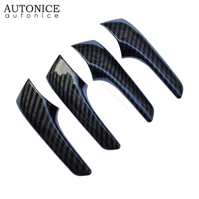 4pcs Carbon Fiber Color Inner Door Handles Cover Fit for Toyota Hilux Revo Rocco 2015 2016 2017 2018