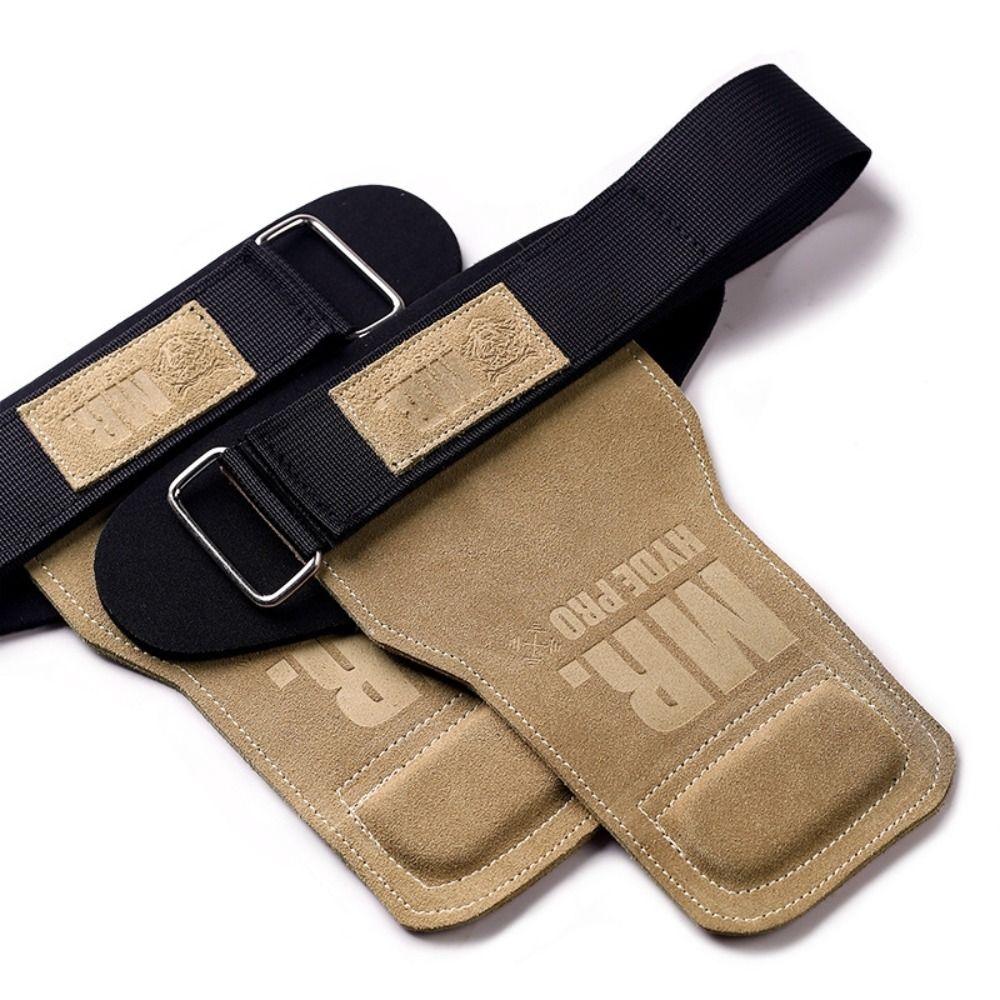 

1 Pair Thicken Fitness Power Straps Leather Deadlift Power Straps Weightlifting Wrist Straps Women