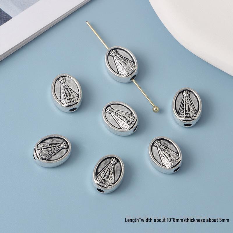 Συλλογή Κοσμημάτων με Χάντρες από Κράμα Cross Knight Our Lady: Χειροποίητα DIY βραχιόλια, κολιέ και σκουλαρίκια υλικά