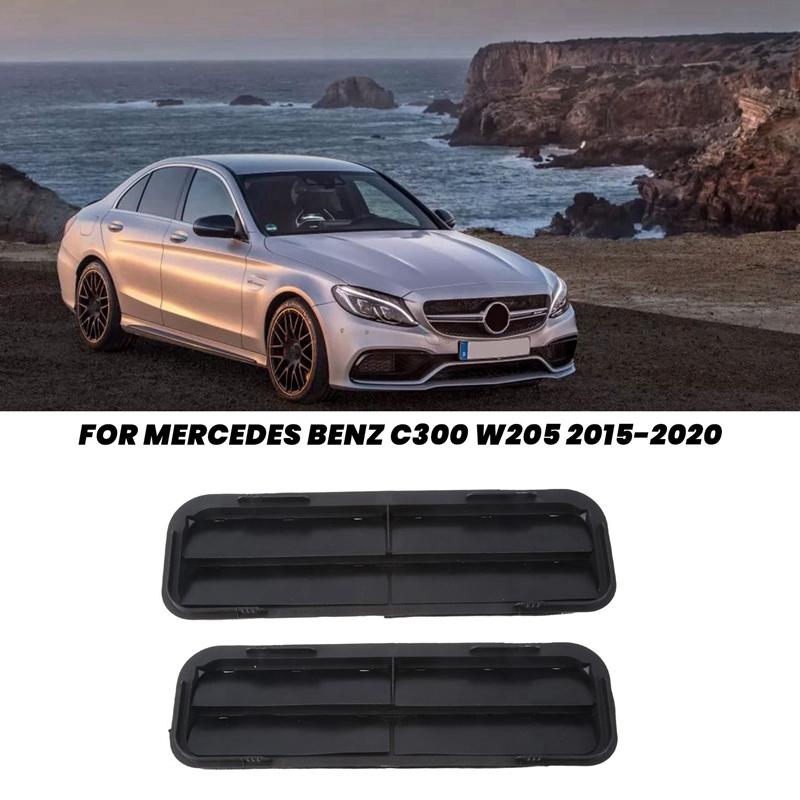 Задняя боковая вентиляционная решетка для Mercedes Benz C300 W205 2015- Black Right