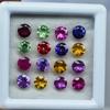 40 Pcs Sapphire Mix Color   Gemstone Lot 4 MM Round Mix Color Sapphire