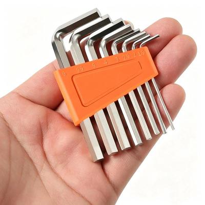 L Shape Allen Wrench Set 5/8 Pcs Metric Inch Size Short Arm Allen Key Tool for Motorcycle Repair DIY Handcraft Projects