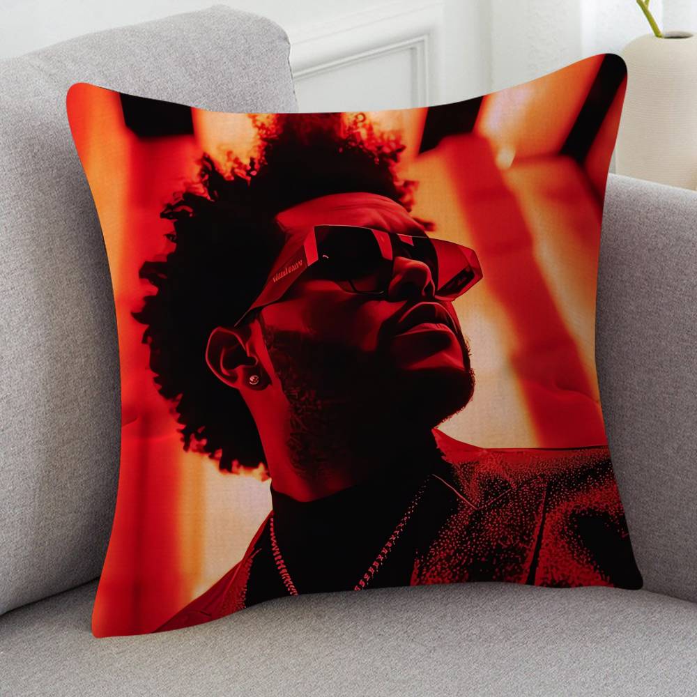 Singer The Weeknd Cute Cartoon L Game Cushion Cover Pillowcase Upholstery Sofa Throw Pillow Home Decor Pillowcas
