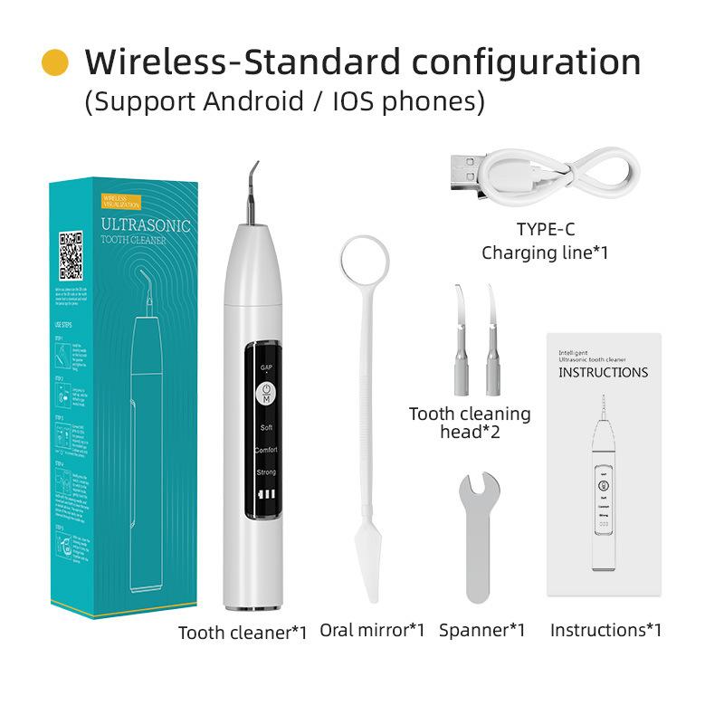 Visual Dental Scrubber Household Dental Scrubber Electric Dental Beauty Instrument Ultrasonic Dental Scrubber Removal Calculus Dental Floss