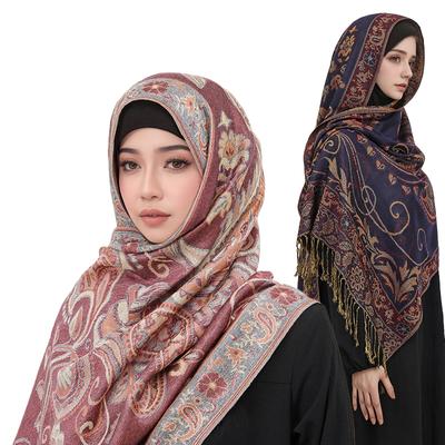 Luxuriöser Herbst-Kaschmir-Pashmina-Schal für Damen Wickelschals Dicke Stolen Schals Kaschmir-Gefühl Pashmina-Schals Schal