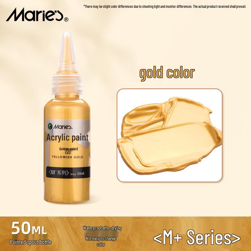 Mali Pearl White Gold Acrylic Paint - Waterproof, Metallic Color for DIY and Hand-Painted Projects