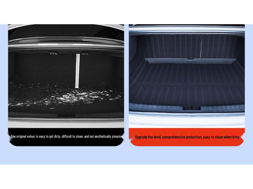 Compatible TPE Trunk & Backrest Mat for Xiaomi SU7/YU7 - Waterproof Car Interior Accessory