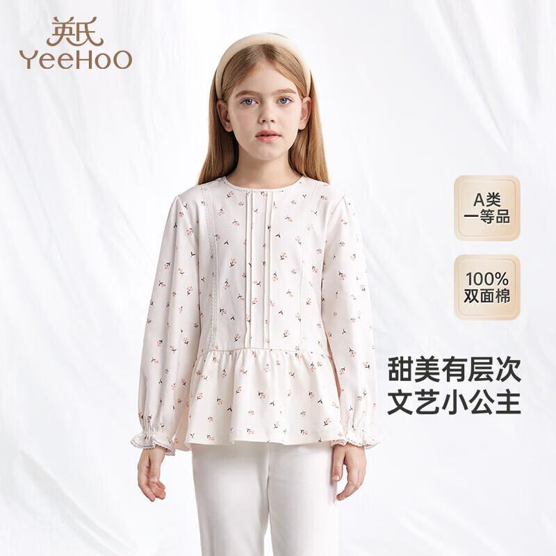 YEEHOO Girls  Long-Sleeve Cotton T-Shirt 90CM