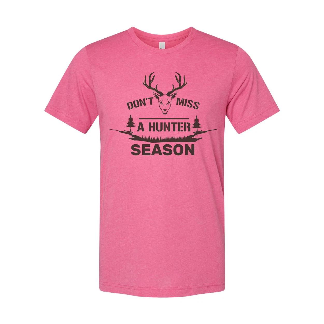 

Don t Miss A Hunter Season Deer Head Graphic T Shirt With Rifle Silhouette For O 2XL