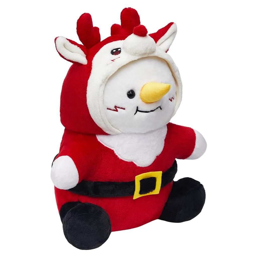 OLAOLA Plush Snowman Body Pillow, Cute Toy, Doll, Figurine, Approximately 34cm Tall, Soft and Fluffy, Perfect for Sleeping Together, Soothing, and As