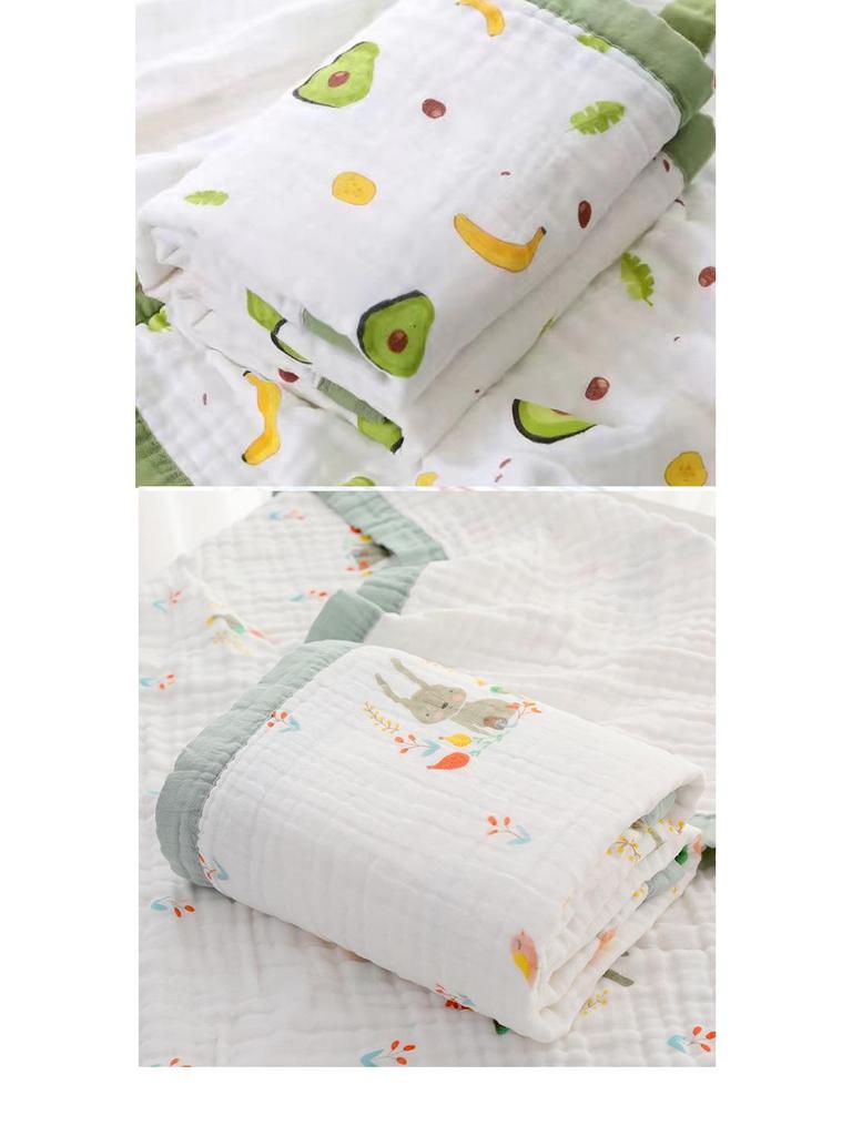 Six-Layer Pure Cotton Baby Bath Towel & Blanket