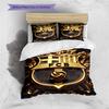 Cartoon Pattern Bedding Quilt Set Quilt Cover Pillowcase Home Decoration Birthday Gift (1 * Duvet Cover + 2 * Pillowcase, Without Core)
