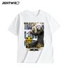 Anime Style One Piece Road Feisuolonuo Pure Cotton Printed Fashionable Unisexs and Womens Clothing New Loose Casual Tshirt
