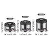 Stainless Steel Container Airtight Coffee Canister for The Kitchen Coffee Ground Grains Jar for Tea Coffee Sugar Storage