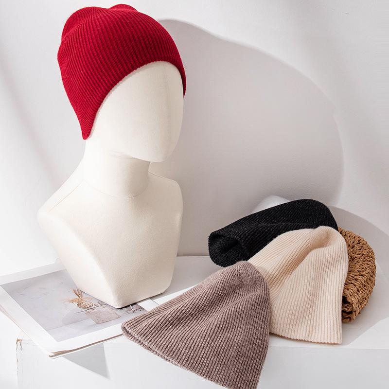 Unisex High-End Wool Knit Beanie – Versatile, Warm, Autumn/Winter Hat