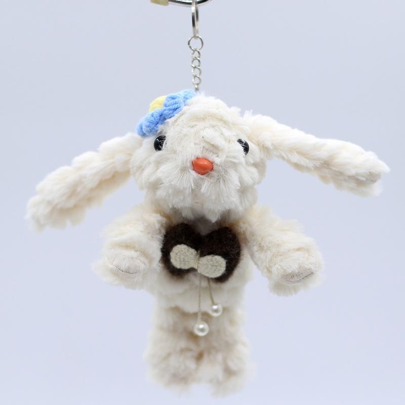 Looping Ears Rabbit Plush Toy Dolls School Bag Hanging Decoration Keychain Rabbit Plush Hanging