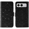 For OnePlus Nord 4 Case Rhinestone Decor PU Leather Mandala Imprinted Design Phone Cover with Wrist Strap