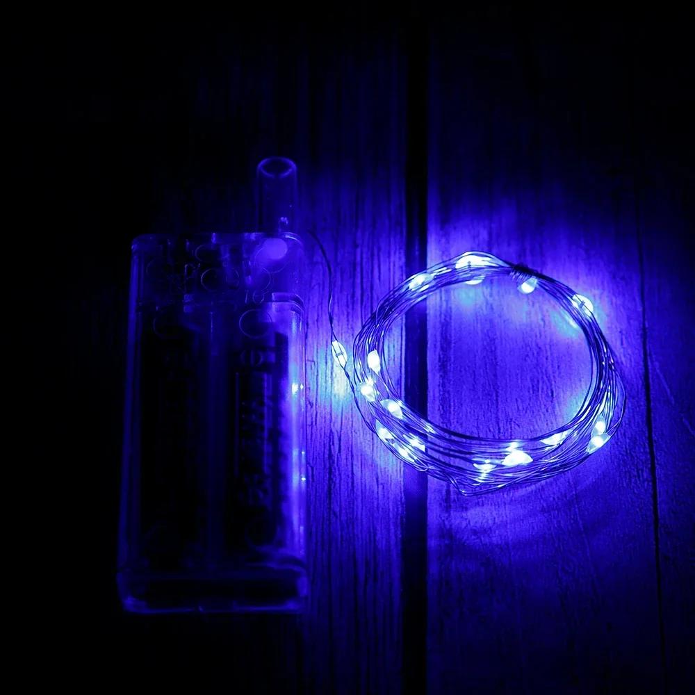 30Leds String Lights Battery Operated Copper Wire Garland Lamp Outdoor Waterproof Fairy Lighting for Xmas Wedding Party Decor