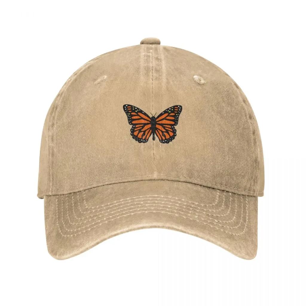 Orange Monarch Butterfly Baseball Cap Funny Hat Kids Hat Cap Female Men'S