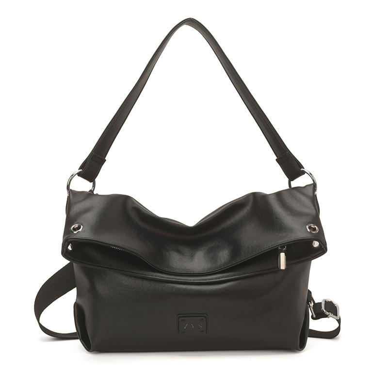 Women s Shoulder Bag Large Capacity Vintage Messenger Bag чёрный