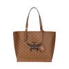 Himmel Classic Logo de Folha de Louro Bolsa Tote de Couro Sintético Feminina bolsas tote Conhaque MWPESAC03CO001