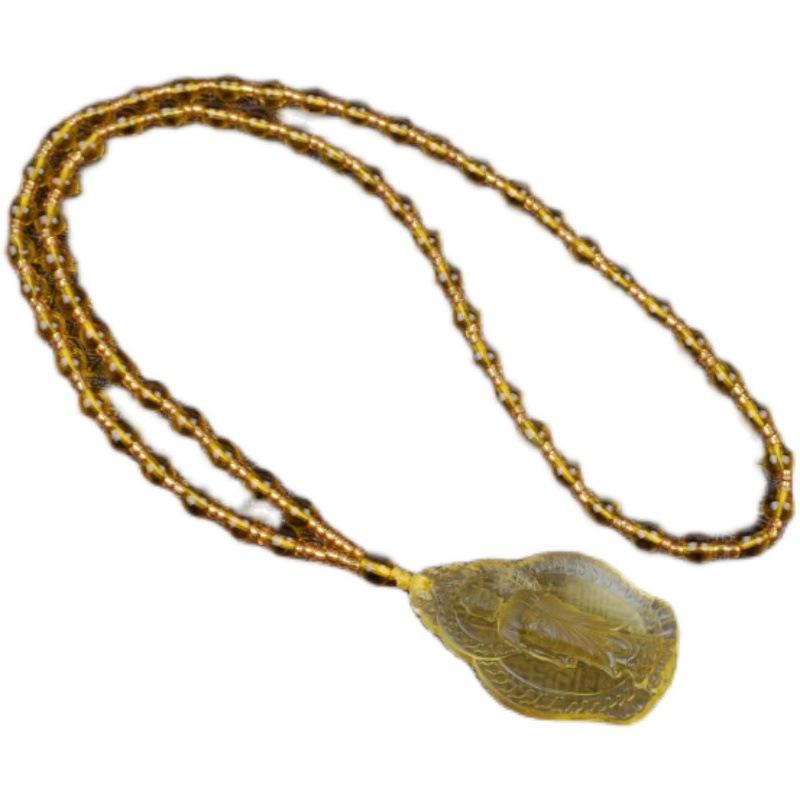 Chinese Ksitigarbha Bodhisattva Pendant Necklace Lucky Amulet Buddha Necklace Jewelry Accessories Gift