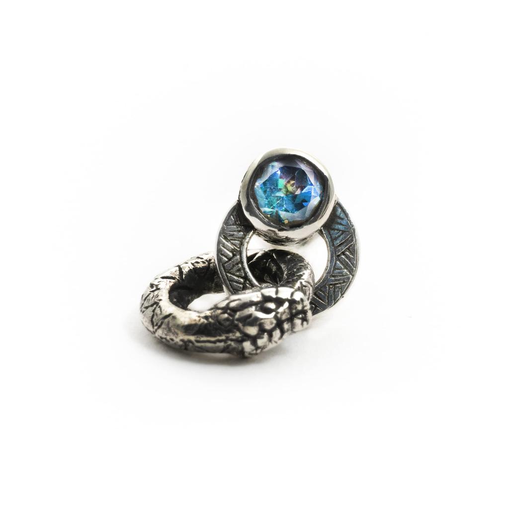 Snake earrings in silver 925 by Good Vibrations