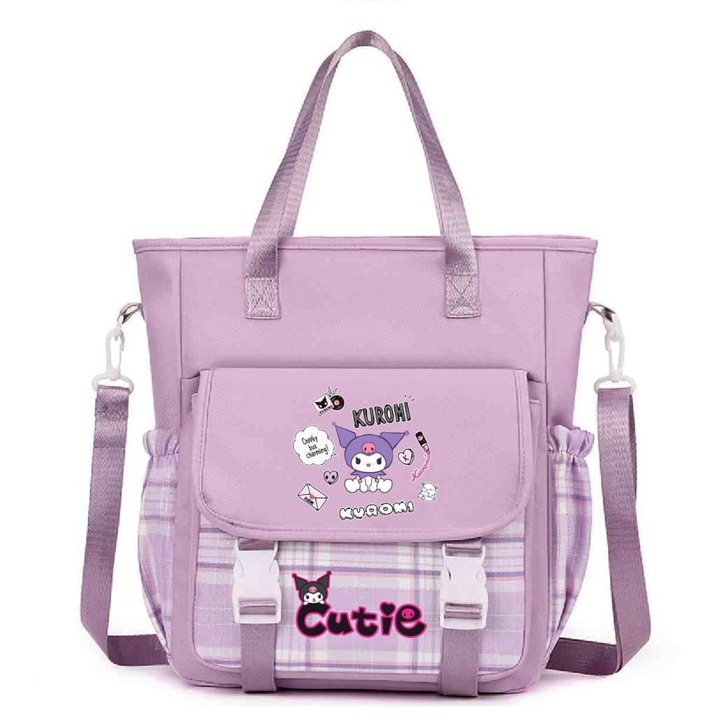 Crossbody Bag Student Class Book Holder Extra Large Bag Shoulder Make-Up Bag Cute Cartoon Printed Crossbody Bag