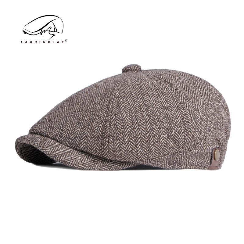 British Retro Octagonal Hat Men Artistic Casual Newsboy Cap Spring And Autumn Fashion Versatile Beret Women Painter Hat 55-60Cm