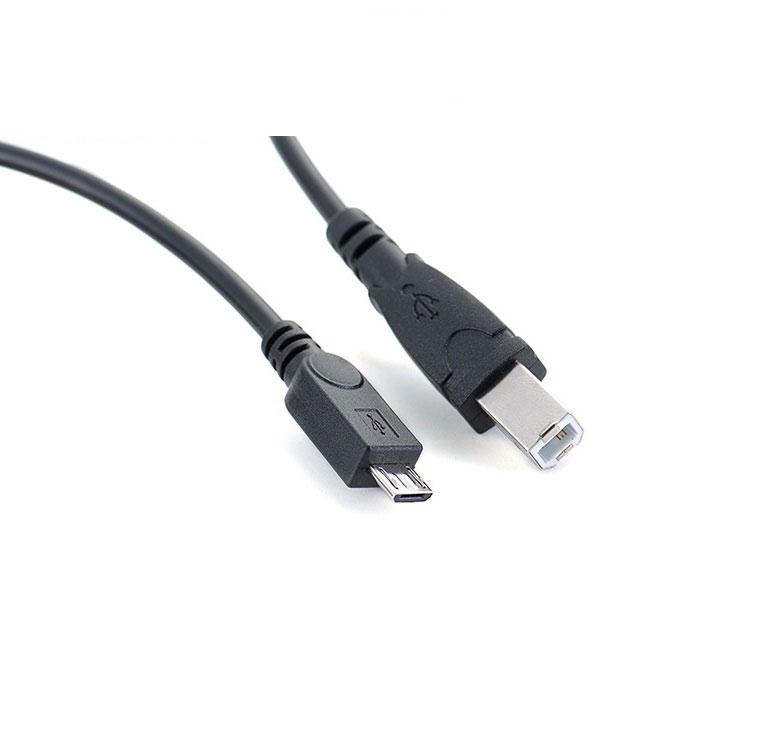 Micro USB 2.0 Male to USB B Male OTG converter cable 1M for Electronic Piano Printer Decoder