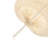 Chinese Style Handmade Palm Leaf Woven Hand Heart Shaped Mosquito Repellent Fans