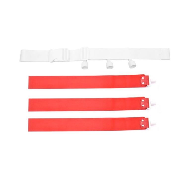 Football Belts and Flags Set Competition Training Waist Strap Flags Adjustable Football Belt Flags Training Equipment