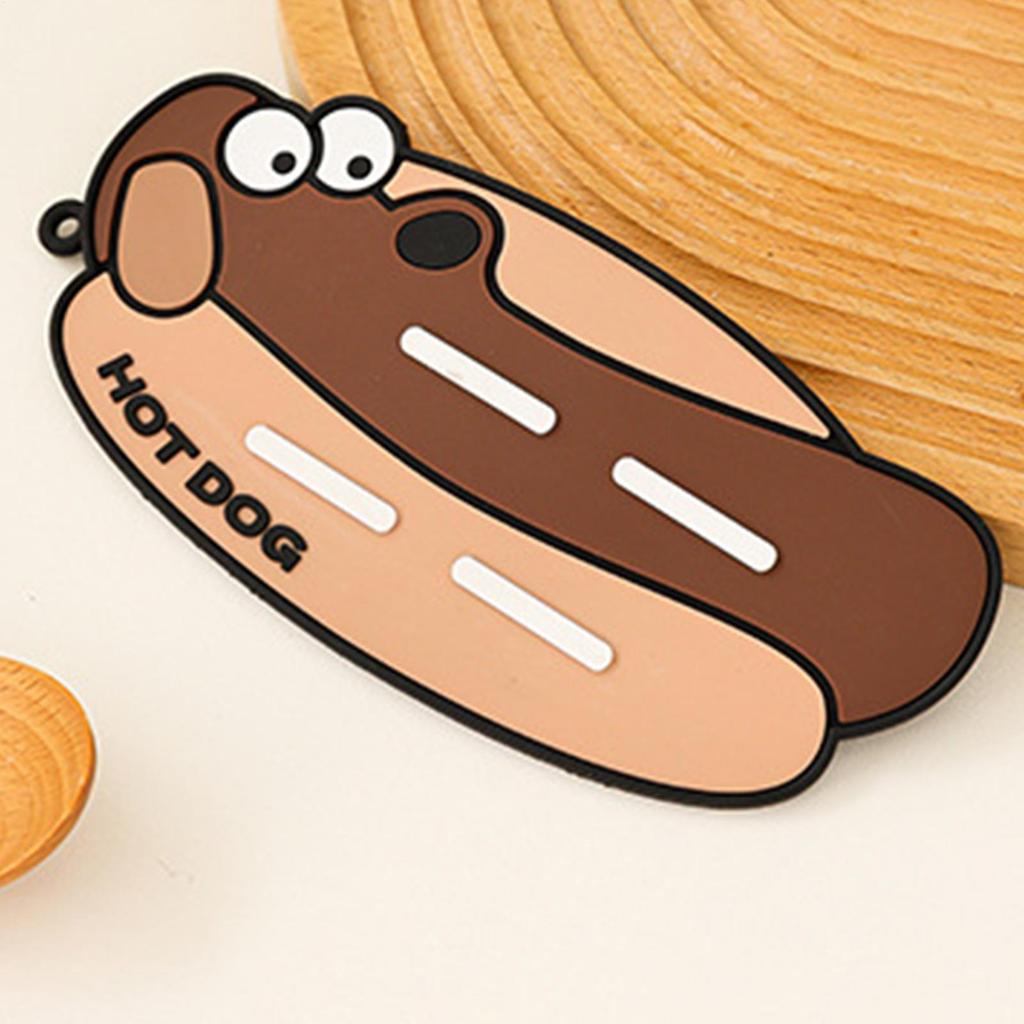Heat Resistant Mat Silicone Cute Cartoon Non-slip Protector Desk Protector Mat For Home Restaurant Under Draining Counter