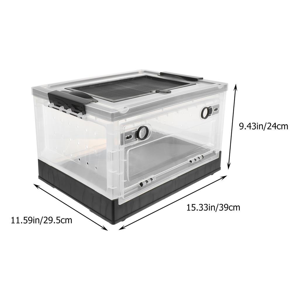 Plastic Hamster Cage Insulated Pet Terrarium Breathable Design Durable Foldable Storage Easy Feeding Houses Lightweight Compact