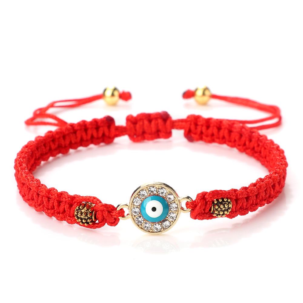 Red String Evil Eye Bracelet Set - Woven Hand Rope for Men & Women