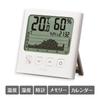 Tanita WH Digital with Graph for Easy Temperature and Humidity White TT-580 Thermometer/Hygrometer Monitoring, Clock/Calendar Function,