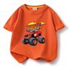 Children's Pure Short Sleeved Tshirt Blaze And The Monster Machines Kids Cartoon Tee Boys Girls Summer O-Neck Tee Tops