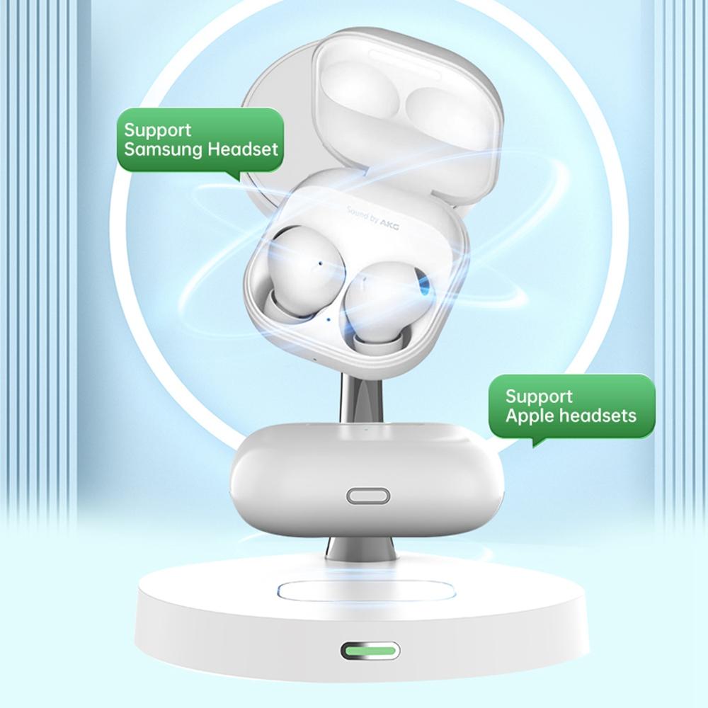 T269D 15W Magnetic Wireless Charger Phone Watch Earphone Fast Charging Station with Night Light