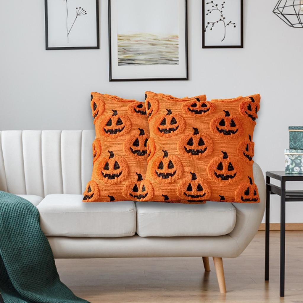 Halloween Printed Pillowcase Square Pillowcase Sofa Pillowcase No Core Comfortable Pillowcase