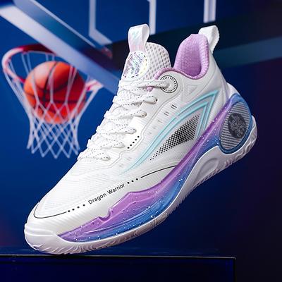 Basketball Shoes Men'S And Women'S Mesh Breathable Non-Slip Wear-Resistant Shock Absorption Actual Combat Lightweight Soft Sole Student Sports Shoes