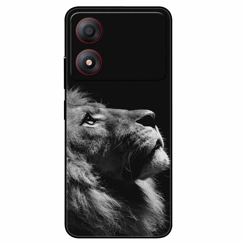 Pour ZTE Blade A34 4G Coque Anti-choc TPU Silicone Souple Housse de Téléphone pour ZTE Blade A 34 Funda Peinte pour BladeA34 Capa de Luxe